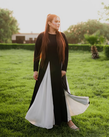 Two tone gown-Styled by Merram