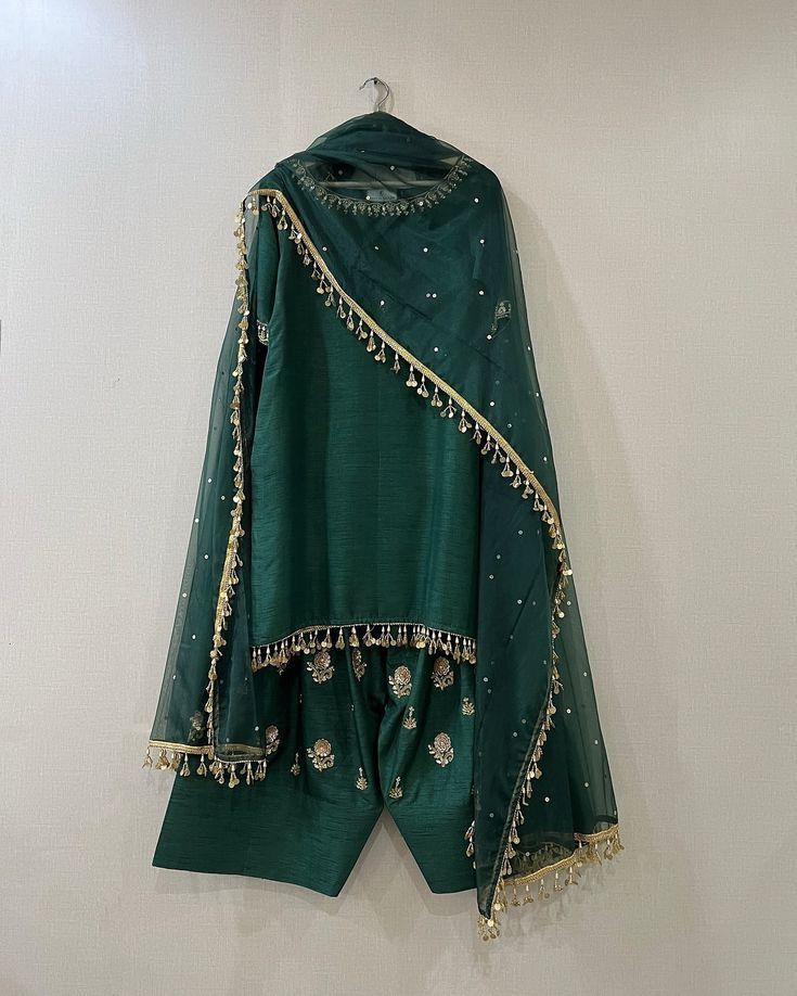 Bottle Green Festive dress for girls