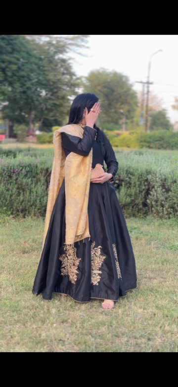 Shop Now: Gorgeous Black Long Frock for Girls – Must Buy!