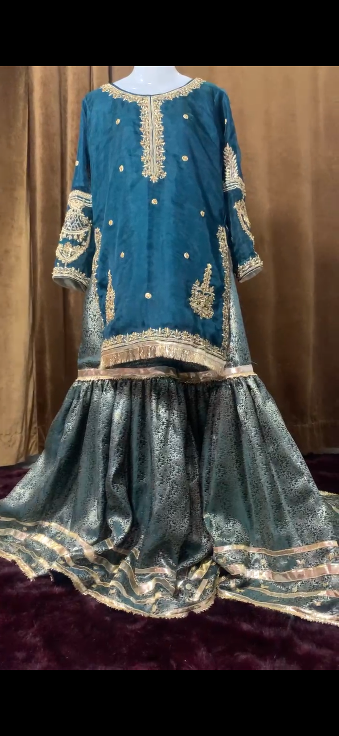 Green Mehandi outfit-Styled by Merram