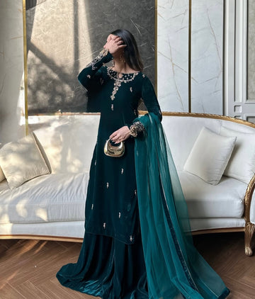 Buy Bottle Green Dresses Online for Elegant Looks
