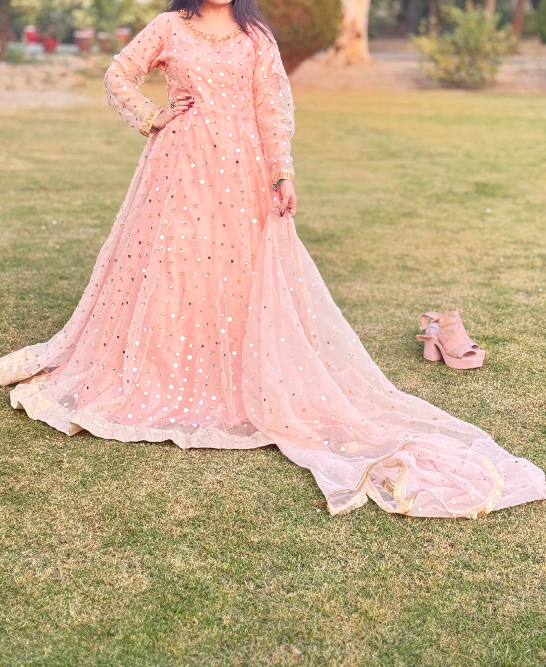 Elegant Light Pink Color Dress for Stylish Occasions