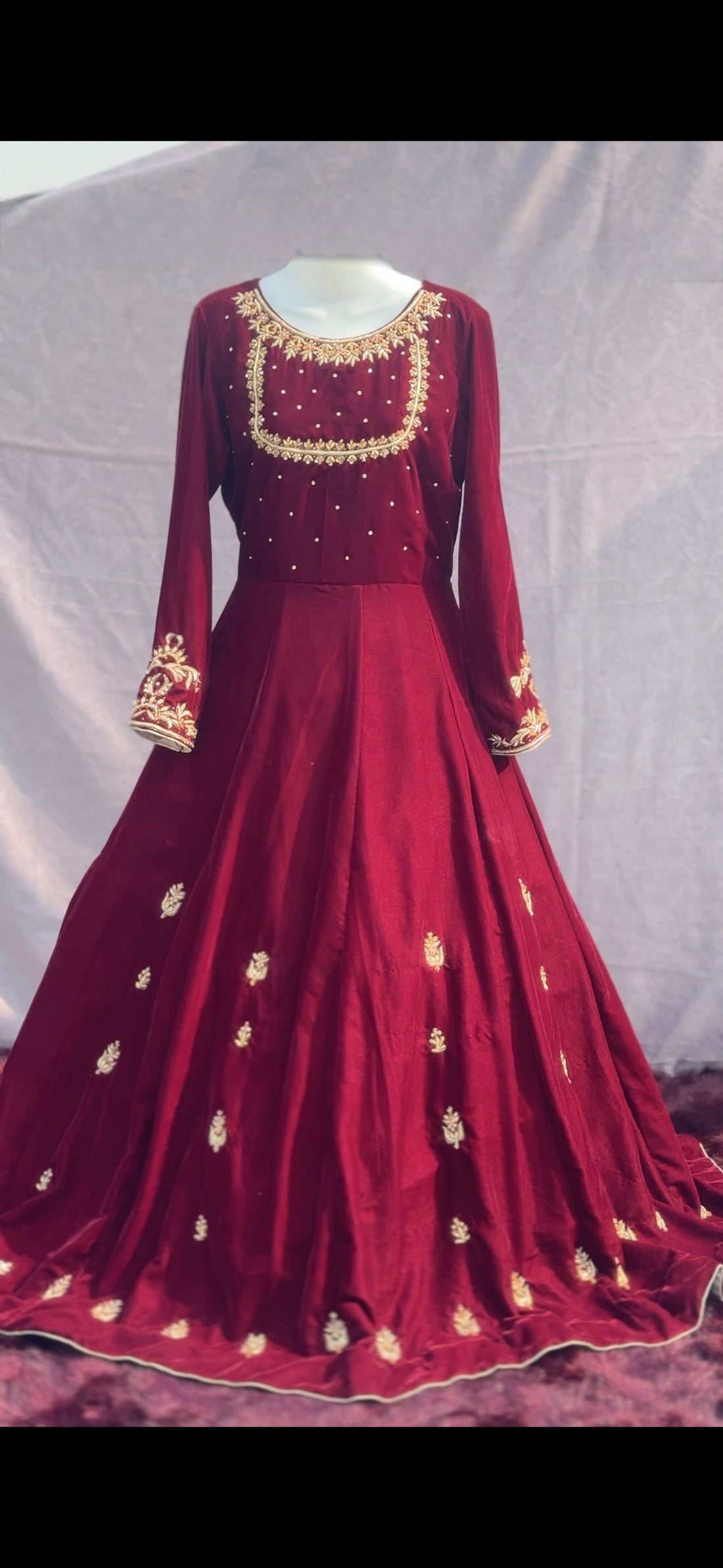 Stylish Velvet Frock for Ladies – Party Wear Outfit