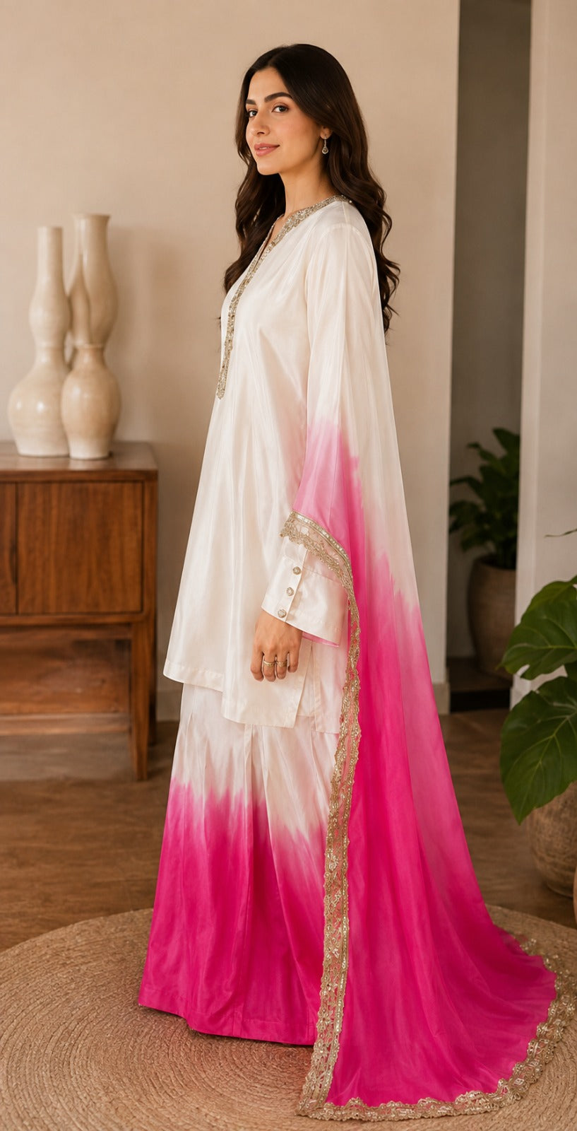 Elegant Ombre Dress for Women – Stylish Color Fade