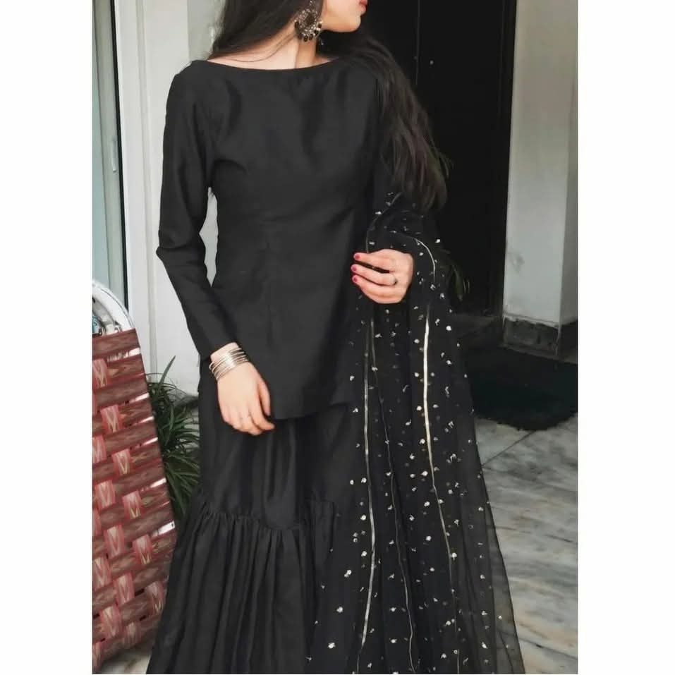 Black sharara set 🖤