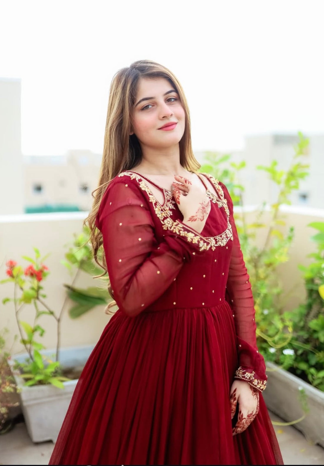 Elegant Red Frock Design for Women’s Parties & Events