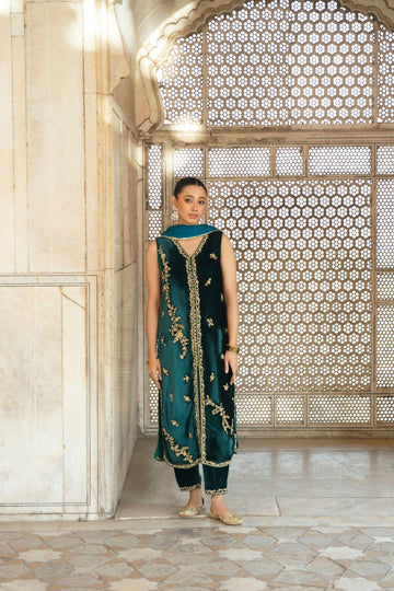 Velvet dress for girls and women