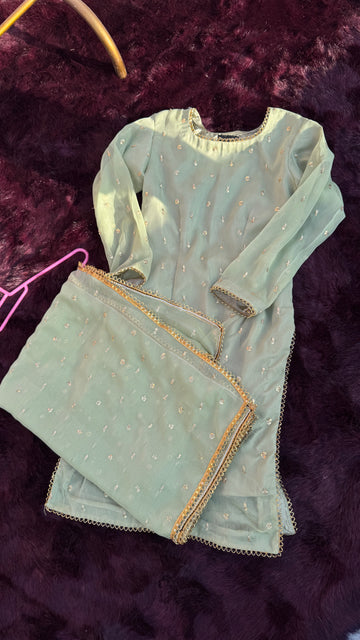 Elegant & Stylish Pistachio Color Dress for Women