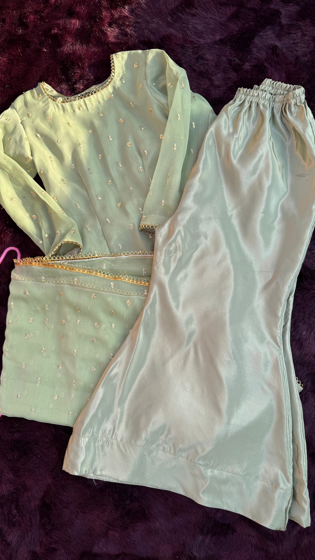 Elegant & Stylish Pistachio Color Dress for Women