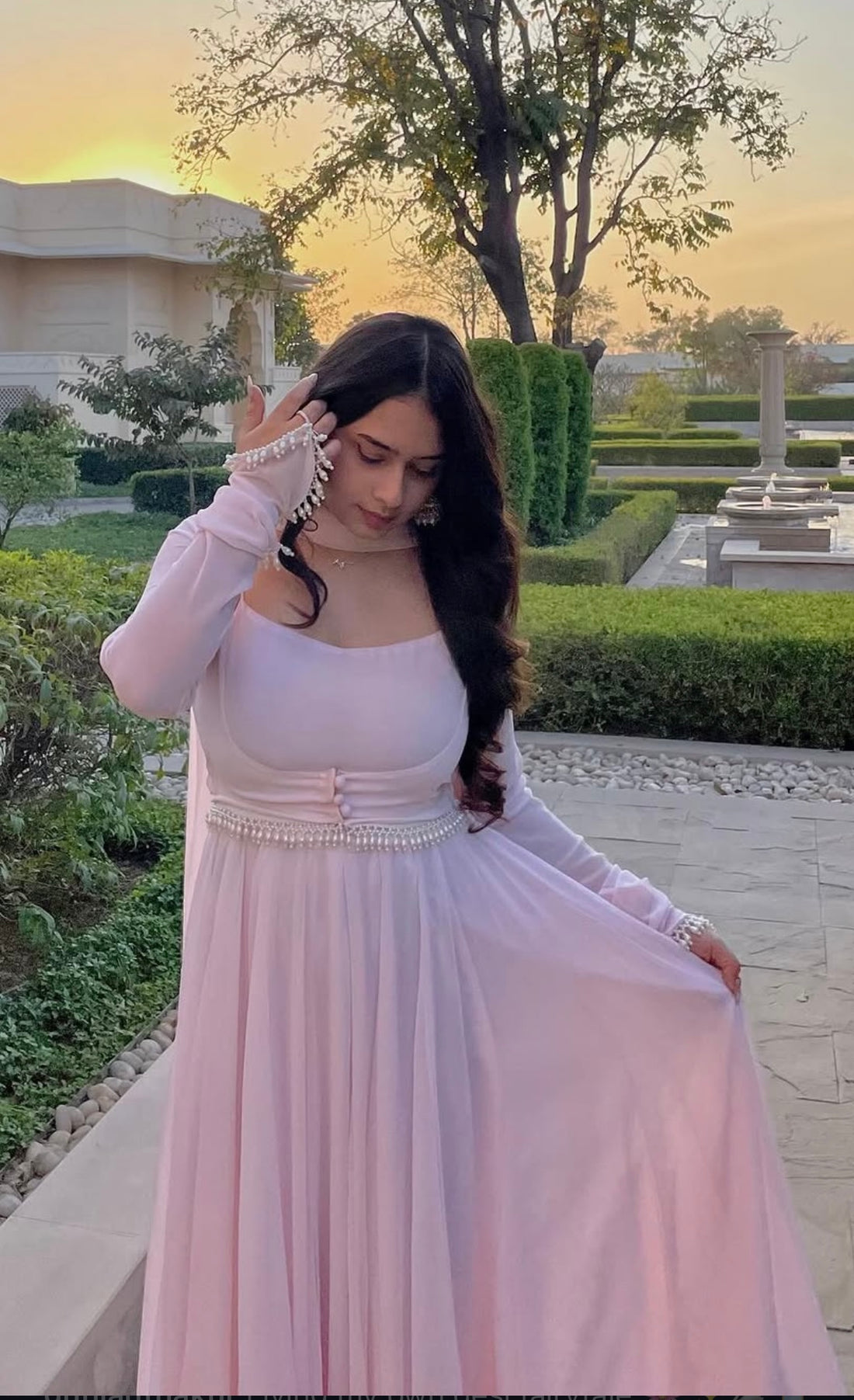 Pink fairytale Anarkali frock