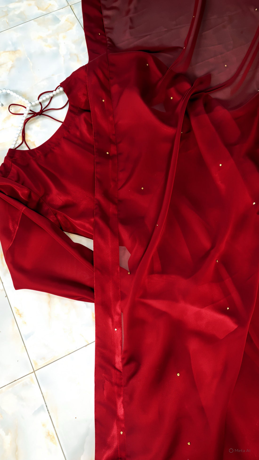 Red Anarkali frock for girls