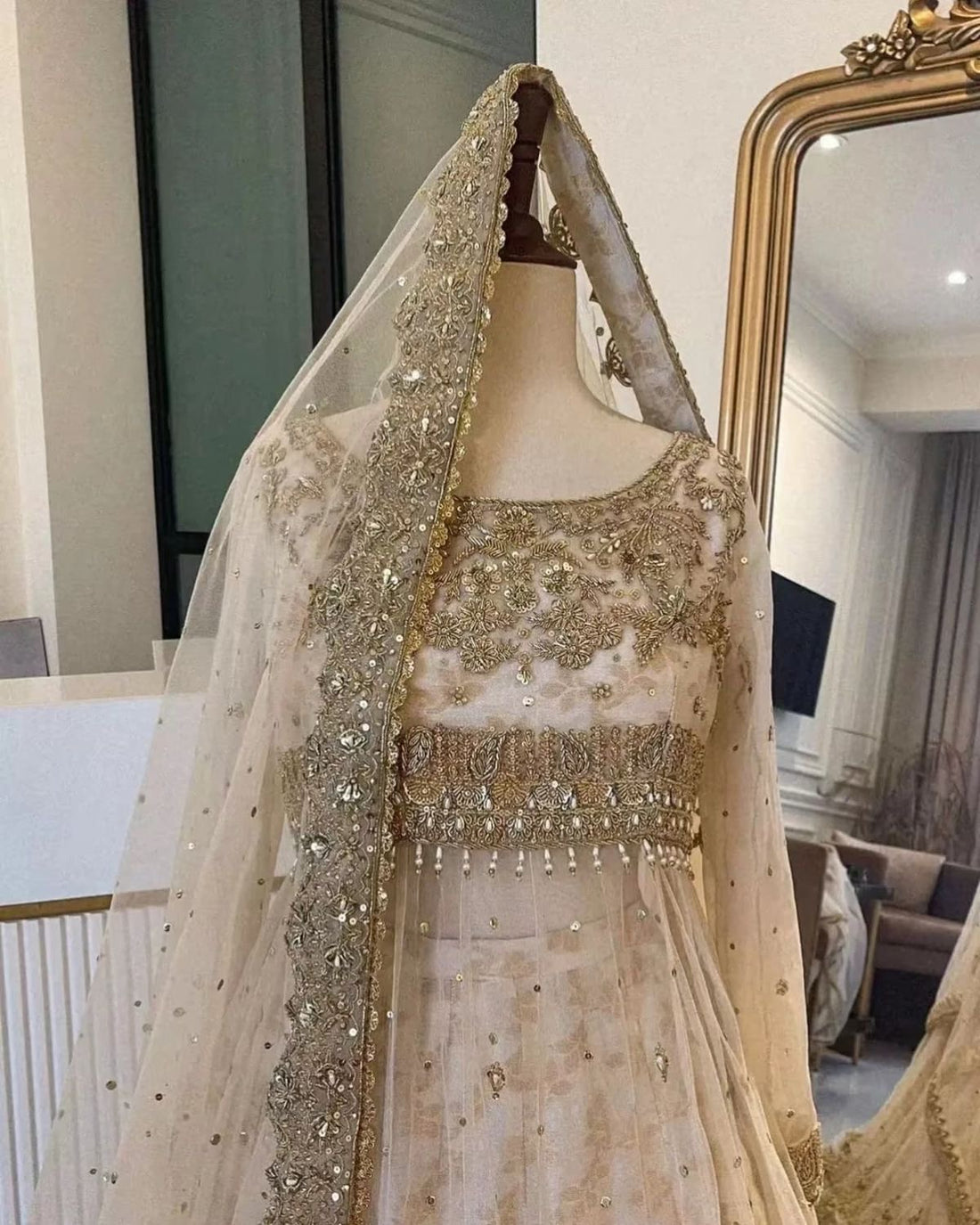 Elegant White Pakistani Bridal Dress Collection