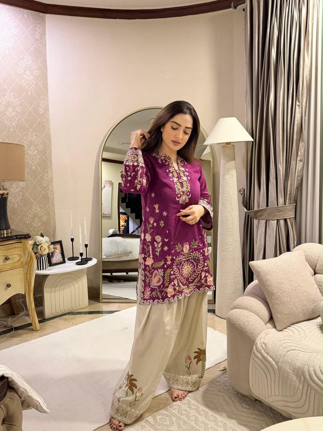 Purple 2 Piece Suit for Women