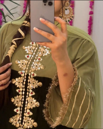 Multi color Gotta neckline dress