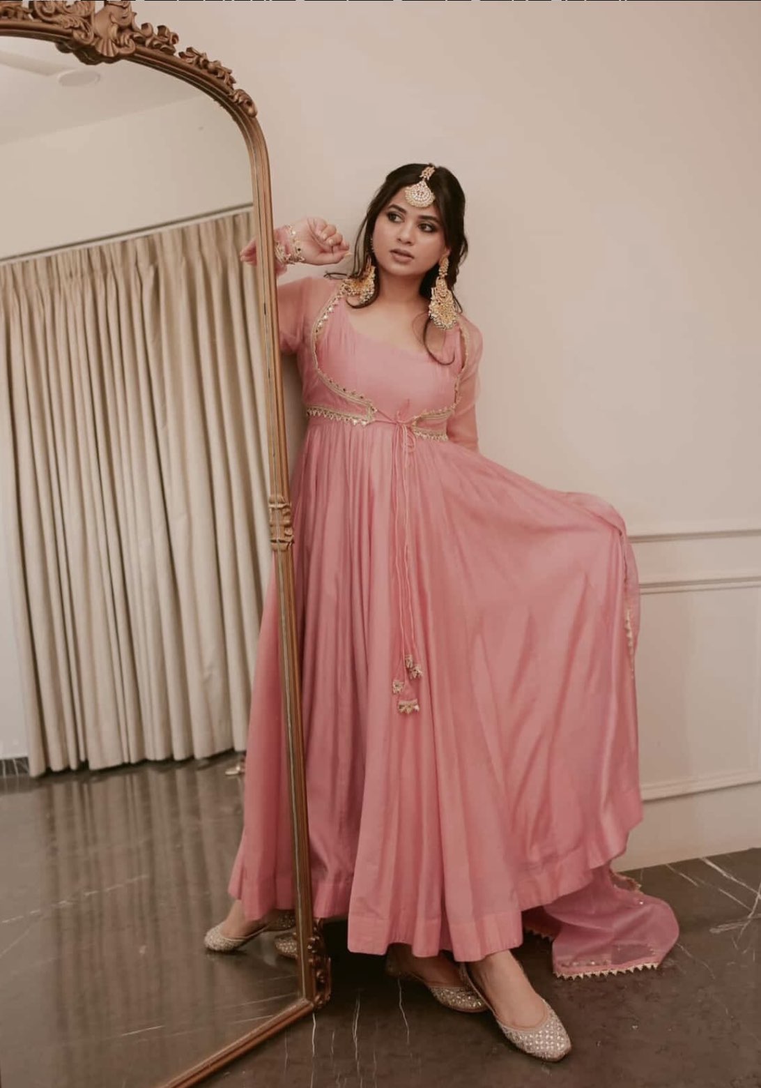Buy Light Pink Frocks Online for Soft Elegant Looks