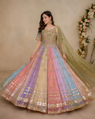 Sunhari Multicolor Lehenga