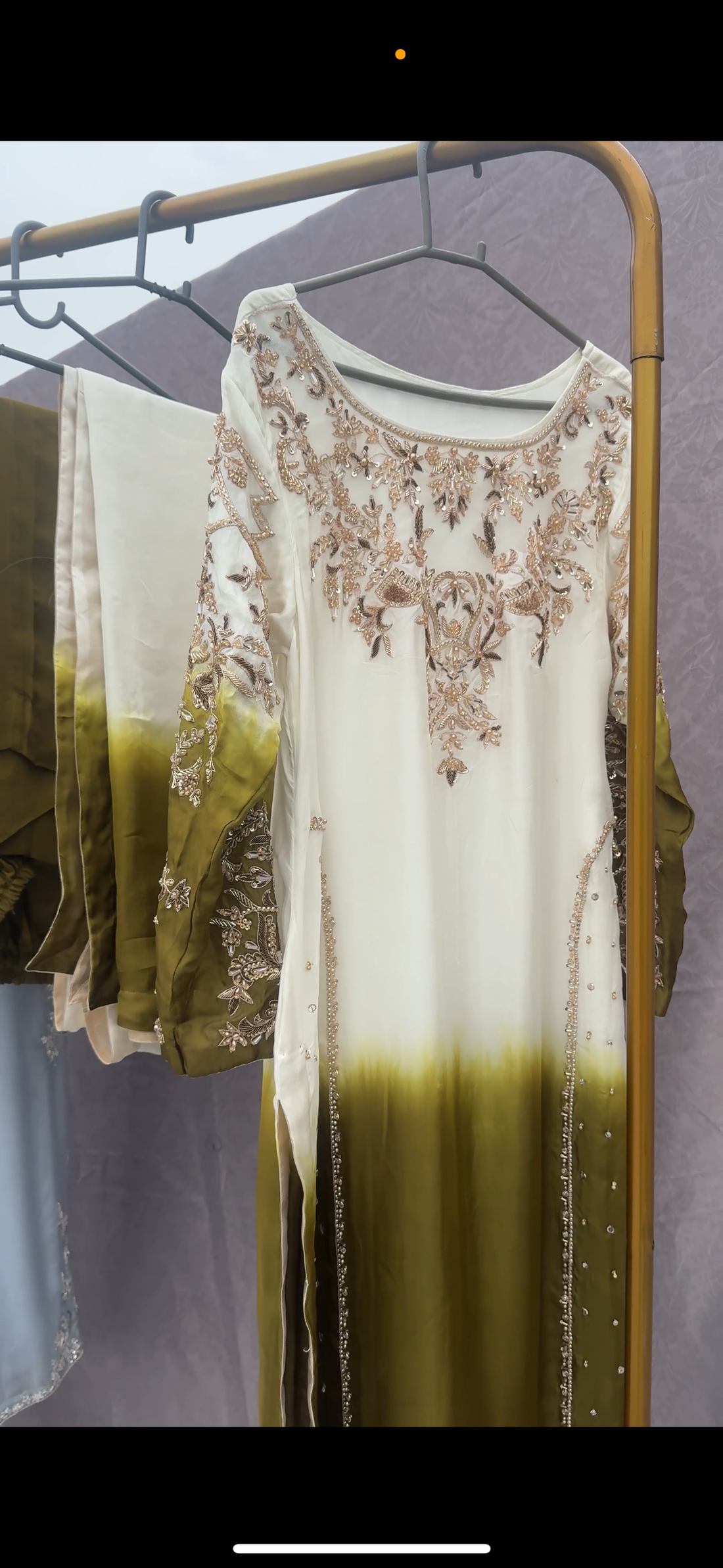 White Tie and Dye Dress Design by StyleByMerram Elegant & Trendy Outfit